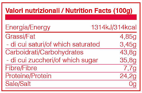 Valori Nutrizionali Polline d'api bio - 100g Valori Nutrizionali Polline d'api bio - 100g